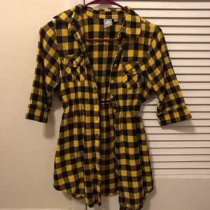Yellow Plaid Shirt